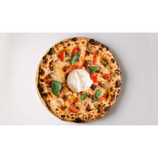 Піца з ндуєю, страчателою ,фундуком та грибами